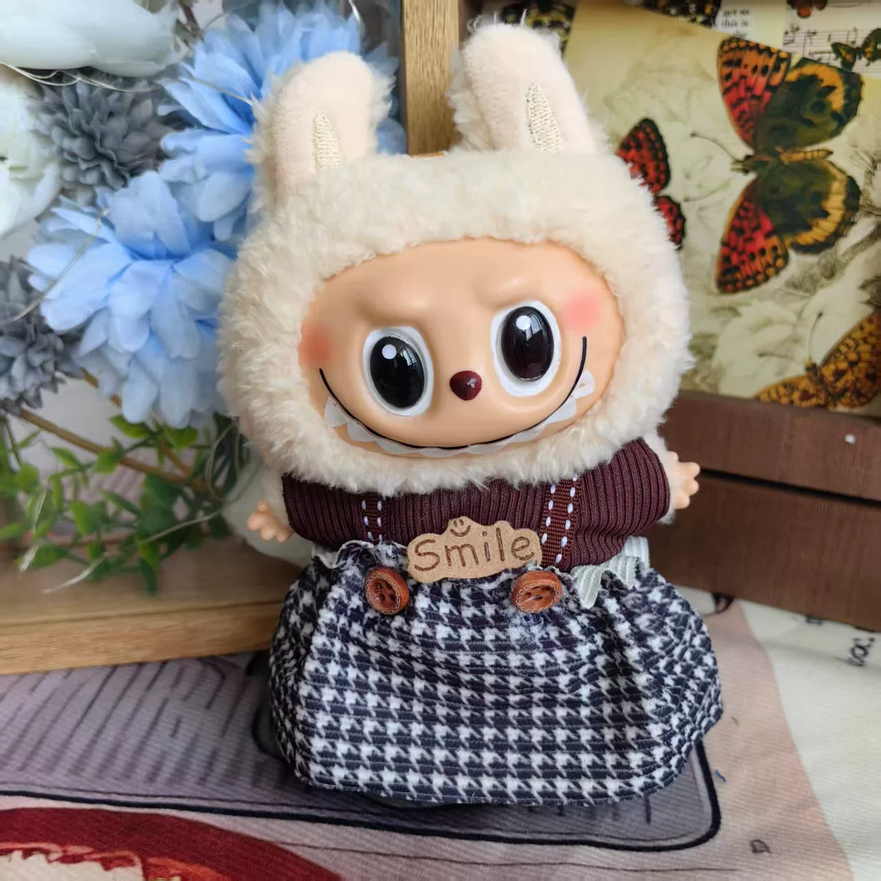 Кукла плюшевая пластиковая для переодевания, юбка для отдыха, набор, аксессуар, детская одежда, 17см
