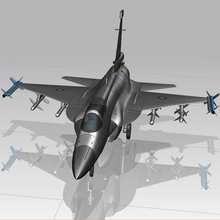 JF17枭龙航模飞机3D绘制数模型成品三维立体文件多格式转换