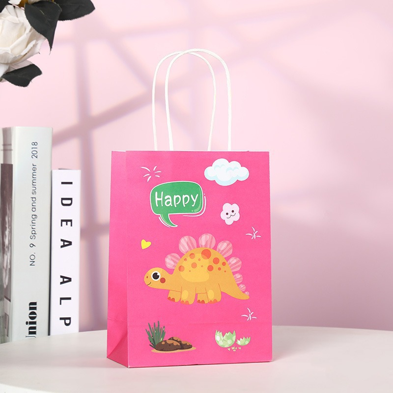 Bolsas de regalo de cumpleaños, bolsas de cartón cartón, bolsas de embalaje para llevar, bolsas de embalaje de regalo de fiesta para niños, bolsas de mano