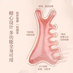多機能頭皮マッサージ櫛の頭を掻いて、経絡顔の目の部分の樹脂の小さいイルカの櫛のメーカーのバッチを疎通します。