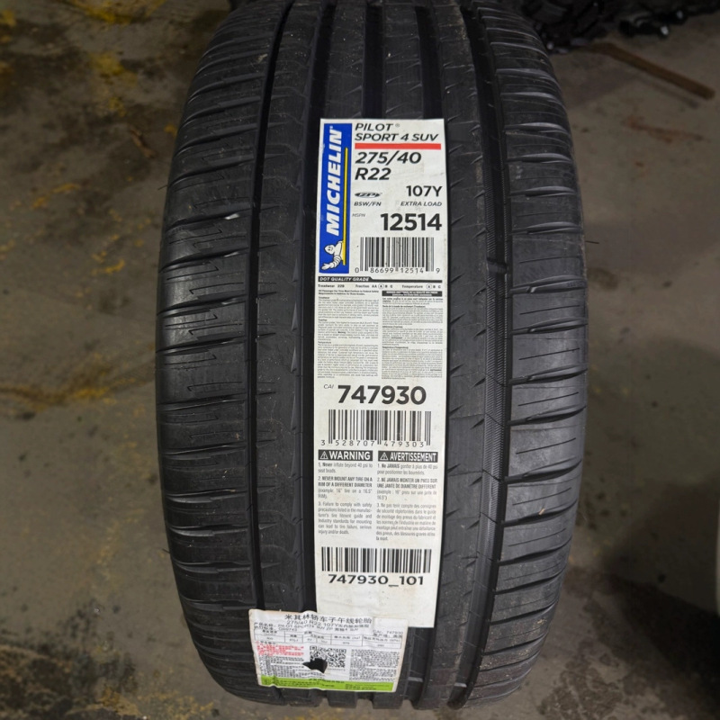 Michelin Michelin Tires 275/40R22 315/35R22 Ps4Suv Explosion-Proof Suitable for Bmw X7