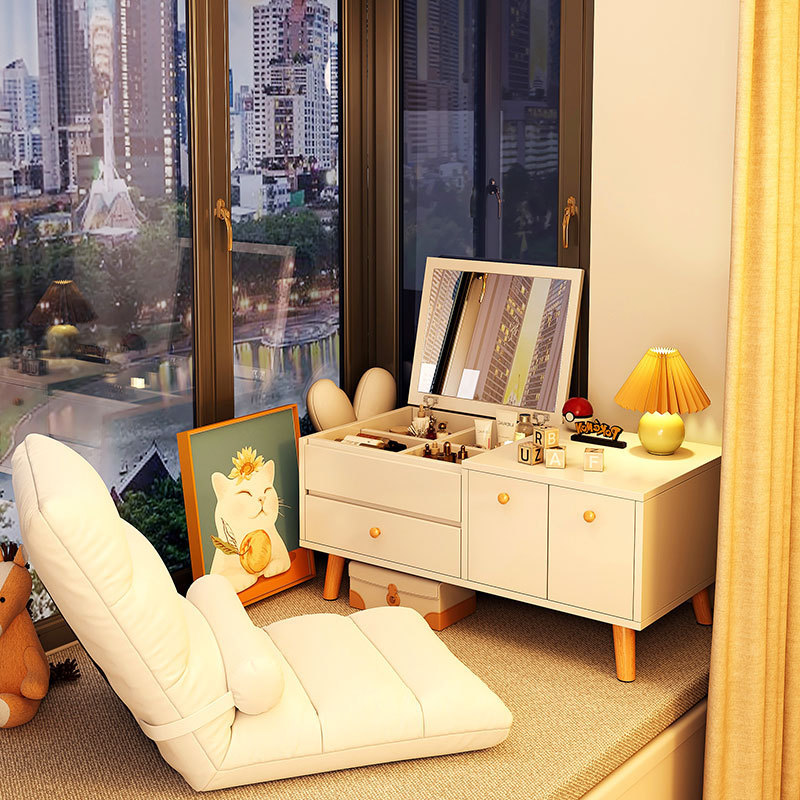 Tocador dormitorio hogar pequeño apartamento pecho de cajones simple armario de noche simple crema estilo integrado Mesa cosmética