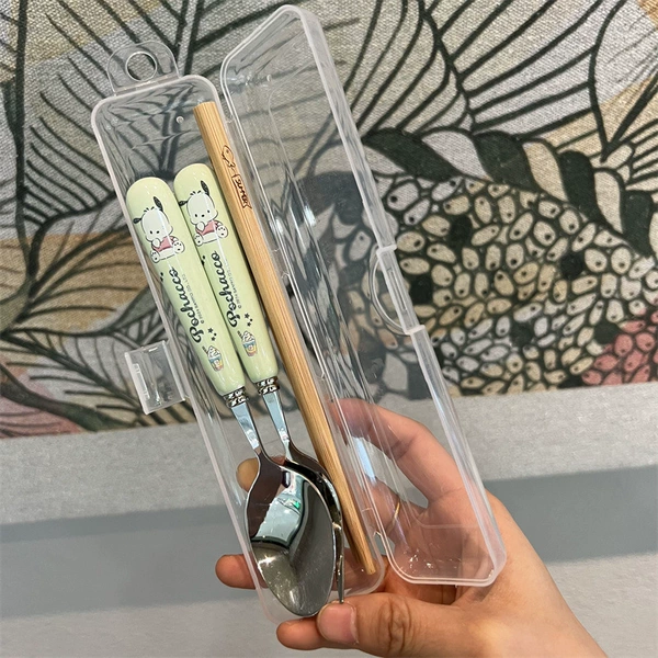 Pacha dog spoon, fork and chopsticks (folding box)