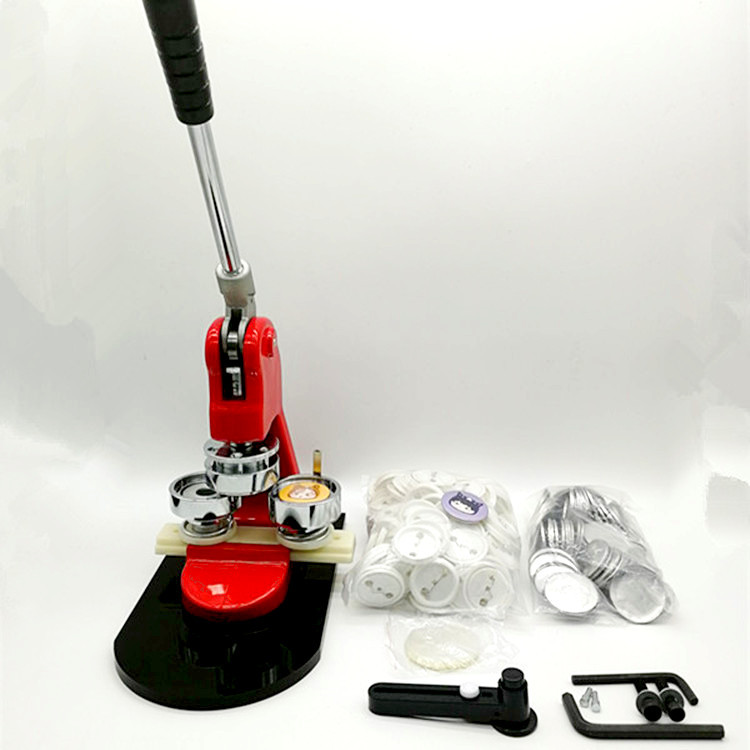 44/50MM máquina de insignias juego de máquina de insignias 100/500/1000 juegos de material Un cortador de plástico