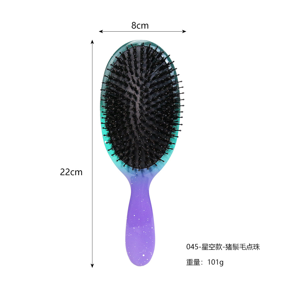 peine de cabello de cerdo aire pein redondo para niñas cuidado del cabello casero peine de cabello masaje de cabeza airbag peine al por mayor