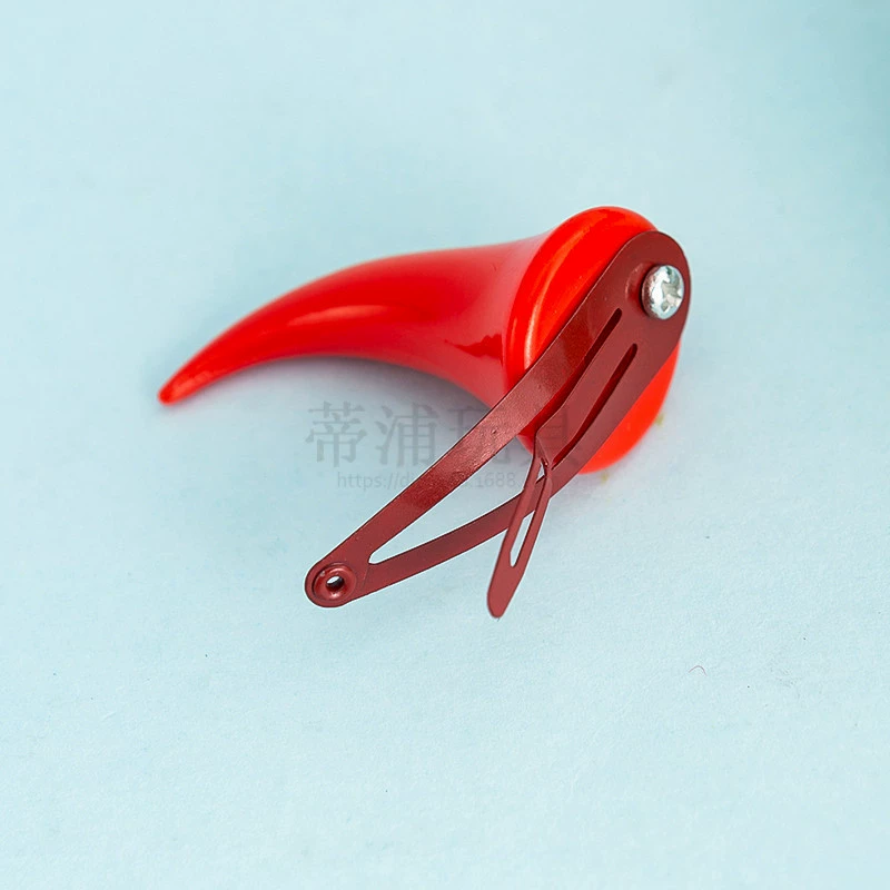 Red hairgrip, children's hair accessory, halloween, dress up