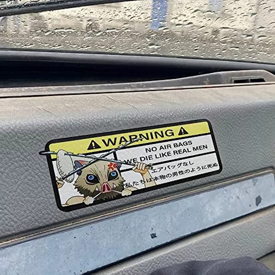 13-сантиметровая мультяшная наклейка с Иносукэ, похожа на настоящего мужчину для нас! Предупредительная наклейка, аниме