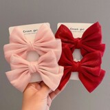 Наряд маленькой принцессы с бантиком, заколка для волос, аксессуар для волос для принцессы, 2023, популярно в интернете