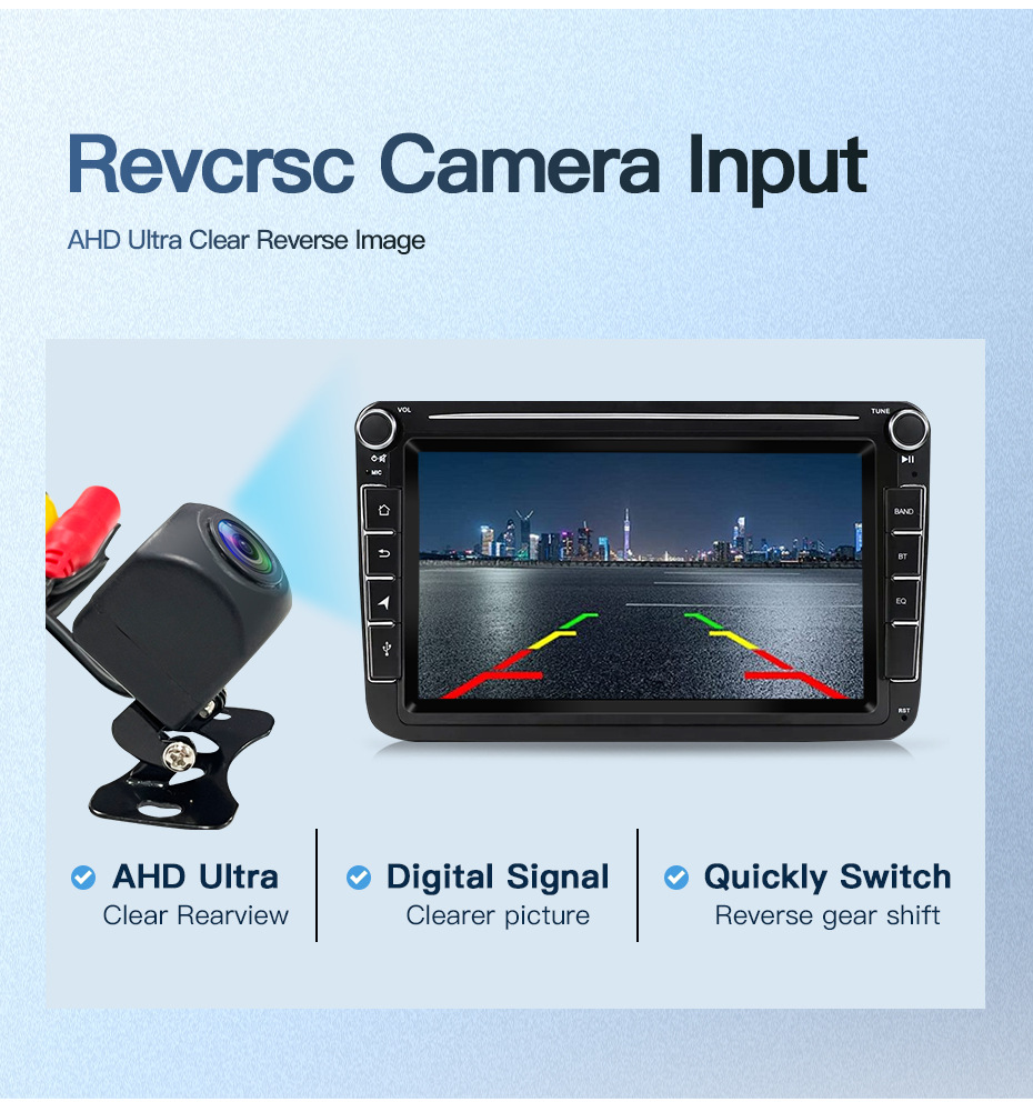 Suitable for Volkswagen Sagitar, Magotan, Jetta, Passat B5, Caddy Car Central Control Screen Navigation, Reversing Image, Radio