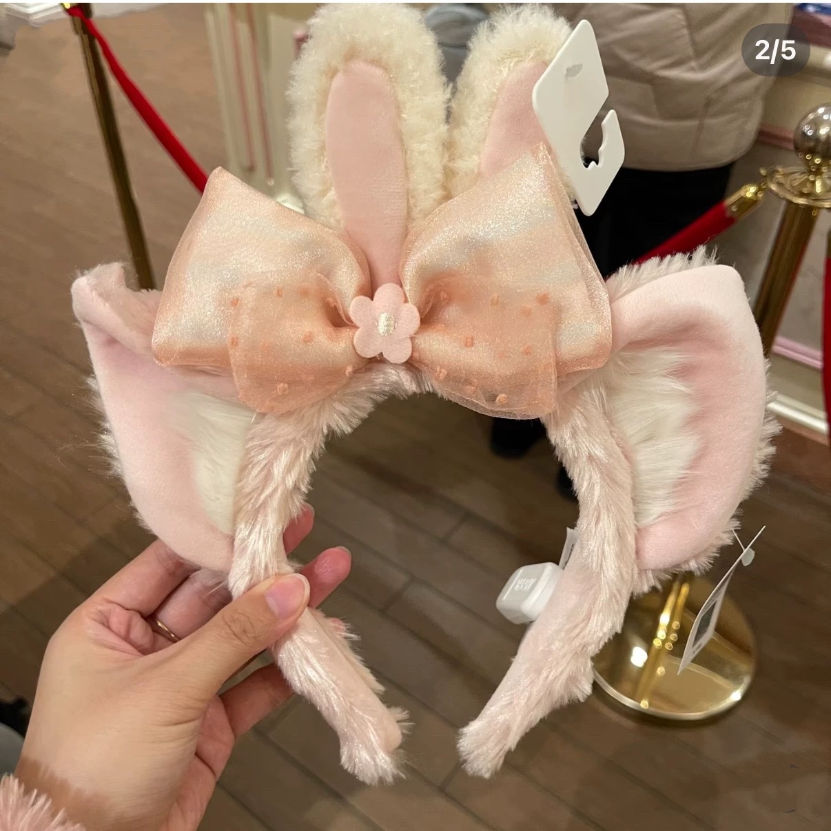 Diadema con lazo de oreja de campana