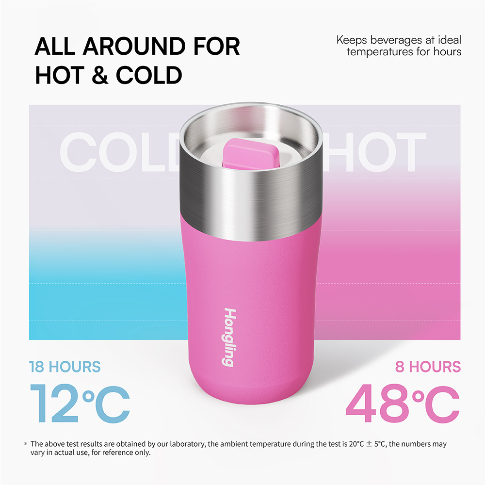 Neues Produkt: Schnell zu öffnender, hochwertiger Thermosbecher aus Edelstahl 304 für die Autofahrt_voghion.com
