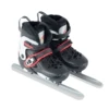 Skating art 018 black and red speed skating single shoes