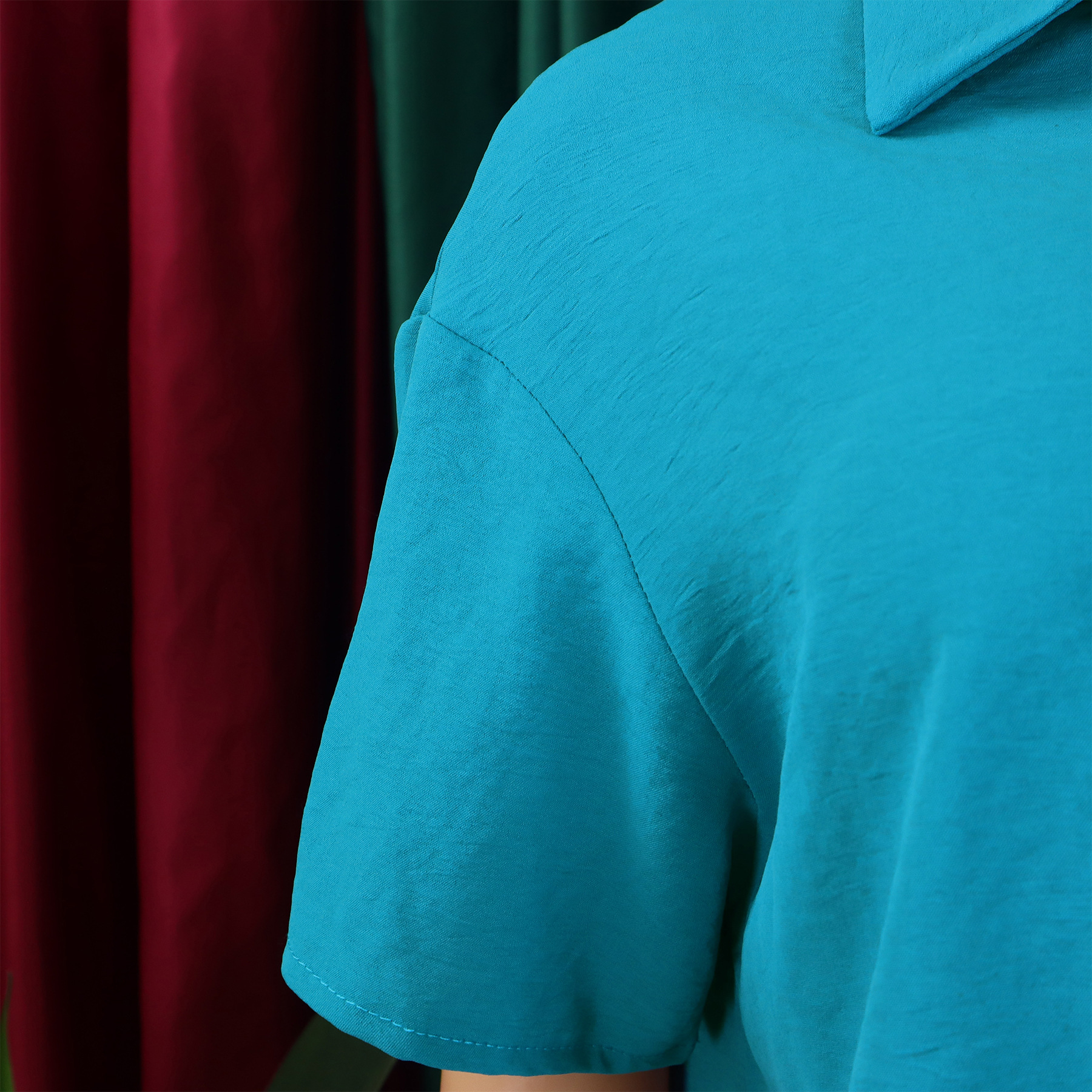 Women's Clothing summer new casual lapel short sleeved shirt shorts fashionable suit_mkmklike.com