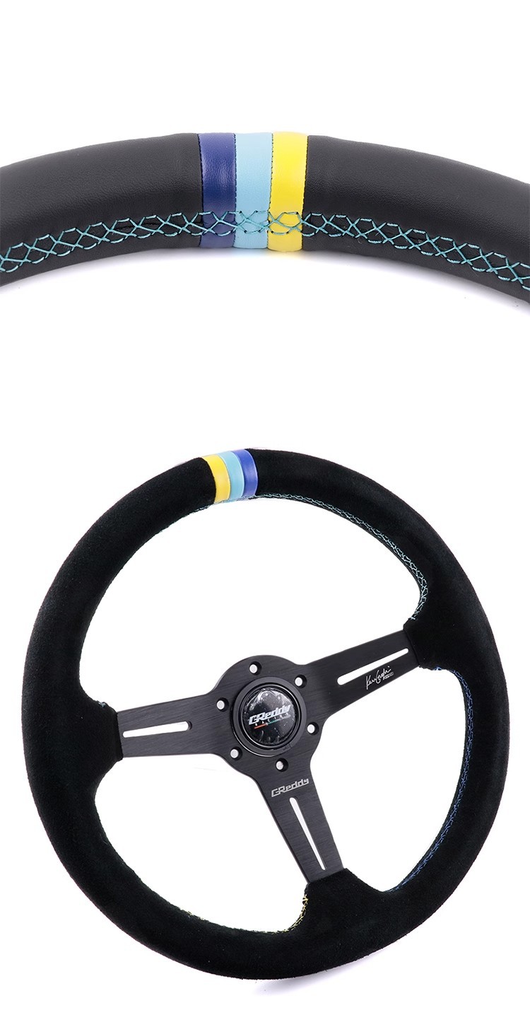 14 inch GReddy MOMO Modified Sports Racing Steering Wheel JDM