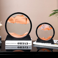 5ZV7批發流沙畫解壓家居好物擺件書房辦公室桌面酒櫃沙漏裝飾品居