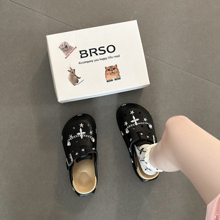 Thick-Soled Toe-Cap Slippers for Women's Summer Outer Wear 2025 Summer New Style Breathable, Comfortable, Increased Anti-Slip, High-Bottom Hole-In-The-Wall Sandals