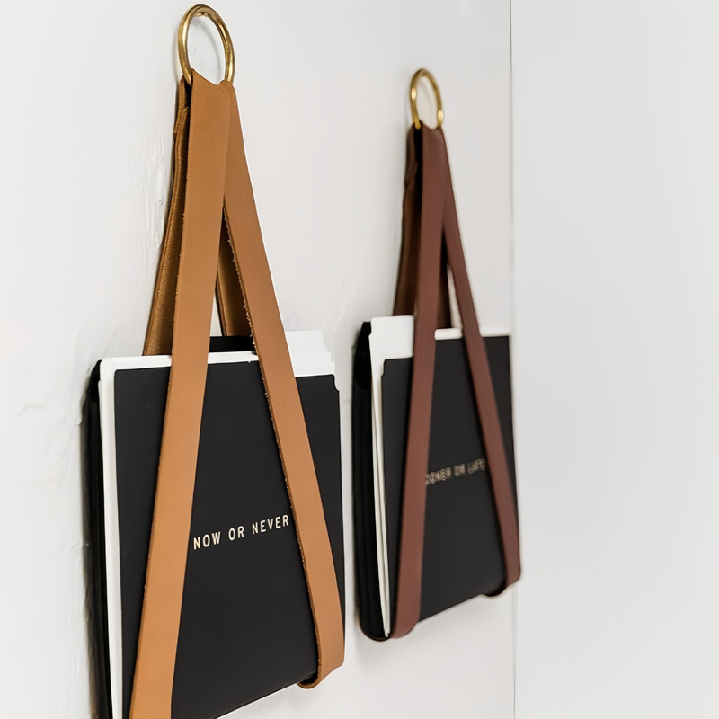 Fashion Ins Style Wall Book Storage Rack Wall-Mounted Magazine Photo Storage Organizer Wall Pendant