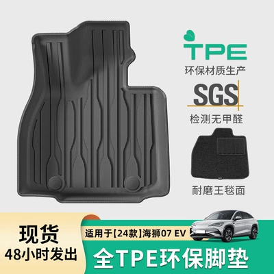 Suitable for 24 Byd Hiace 07 Ev Car Floor Mats, Fully Environmentally Friendly Tpe Floor Mats, Trunk Mats and Backrest Mats