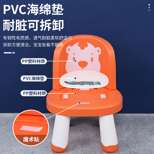 Children's Meal Chair Back Support Baby Multifunctional Large Seat Back NooNoo Chair Household Plastic Cartoon Stool Wholesale