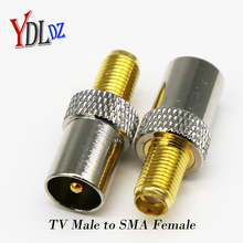 SMAK/TVj 高频同轴射频转接头 全铜 SMA母转TV公 射频转接头