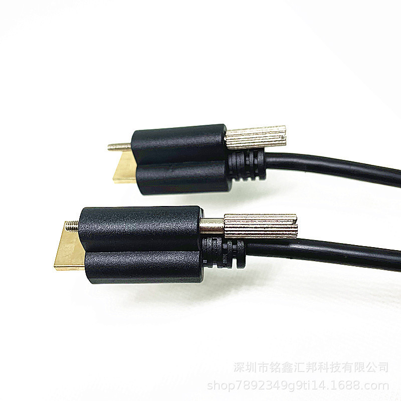 バージョン 2.0 19+1 HDMI 高解像度ケーブル、M3 固定ネジ付き 1.5M は 4K60HZ 信号の安定した伝送をサポートします|undefined
