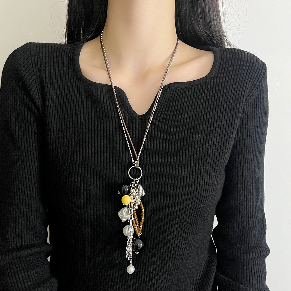 다원소 쌀구슬 목걸이 Z-3712