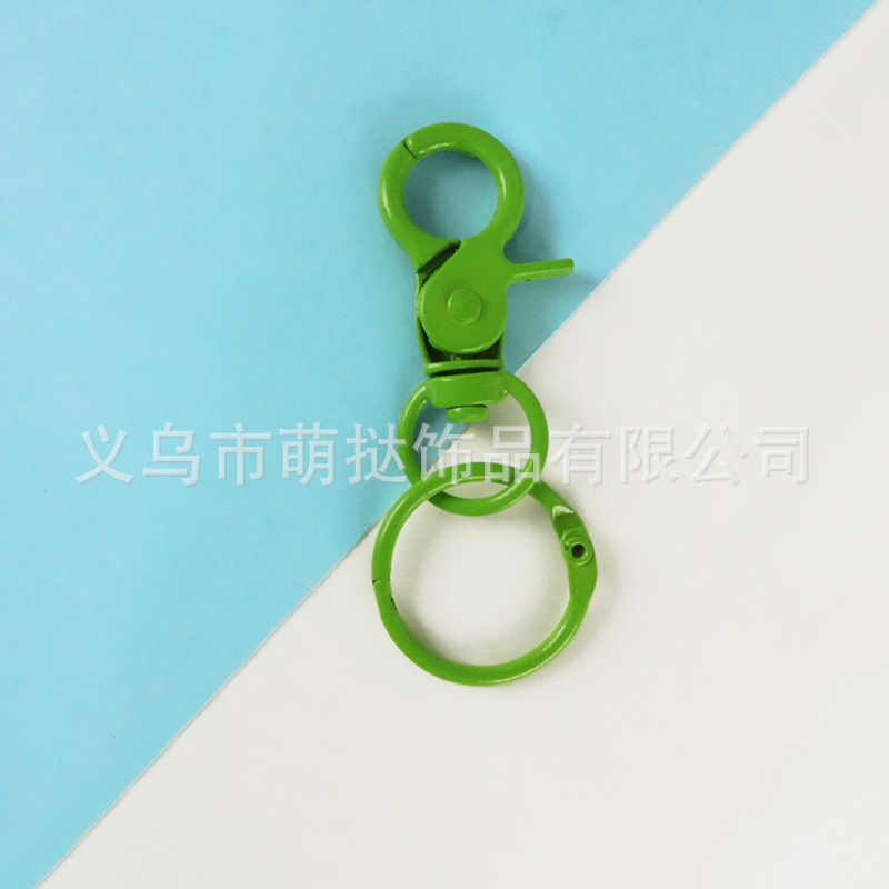 彩色金属手工烤漆钳扣钥匙扣卡圈钥匙圈diy玩具饰品首饰配件|undefined