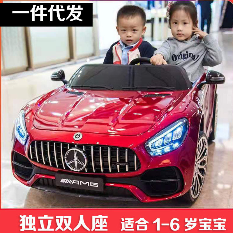 A generation of children's electric car can sit 2 people four-wheel drive large stroller double seat baby car with remote control A generation of children's electric car can sit 2 people four-wheel drive large stroller double seat baby car with remote control