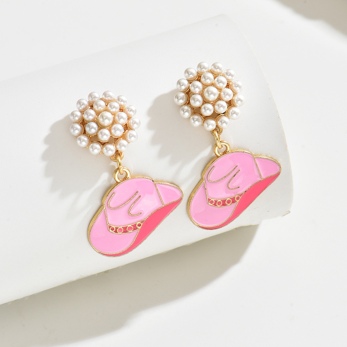 hat Pattern 1 Pair Vintage Style Simple Style Hat Alloy Drop Earrings