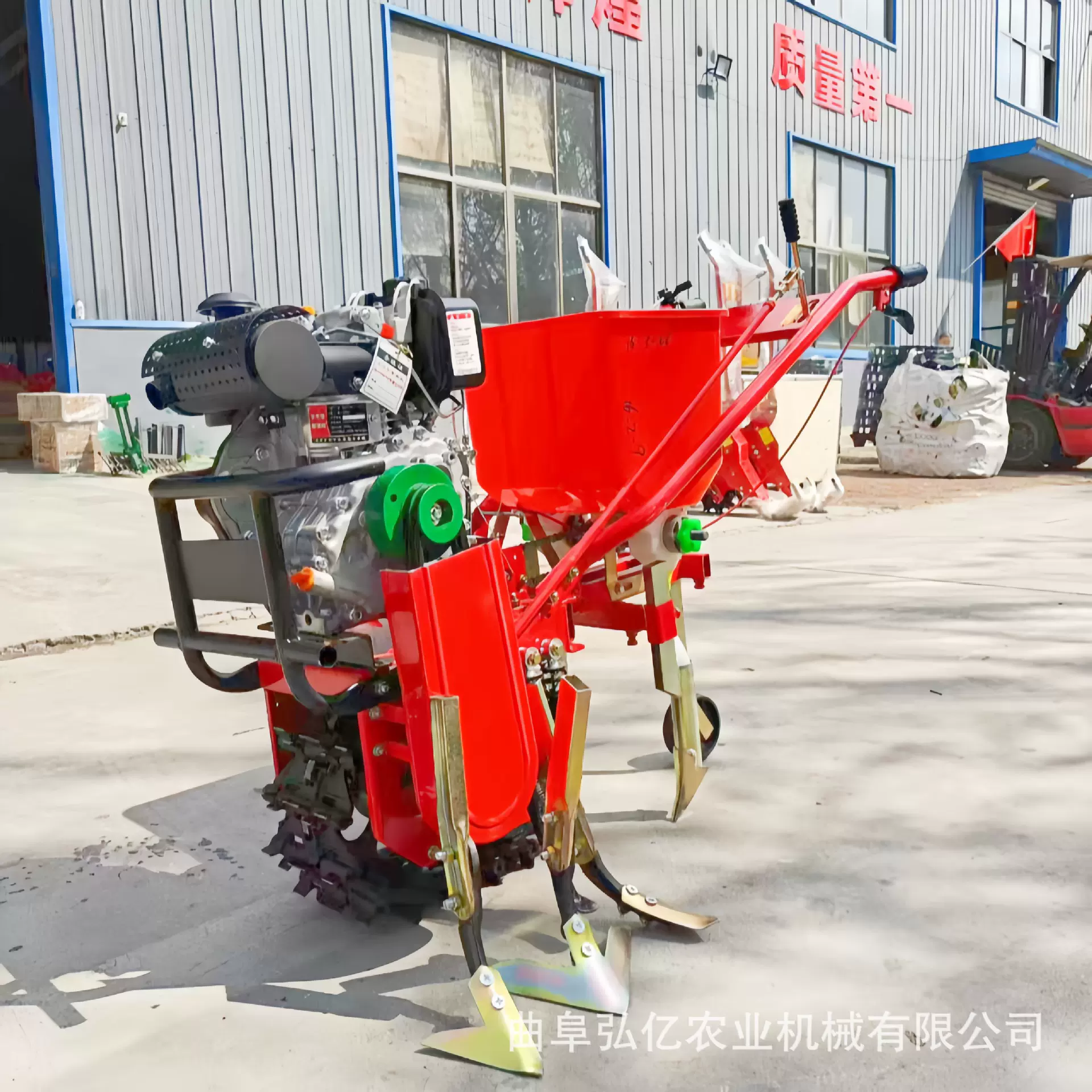 独轮履带施肥机加厚铸铁链轨微耕机偏坡丘陵地翻地松土除草平地机