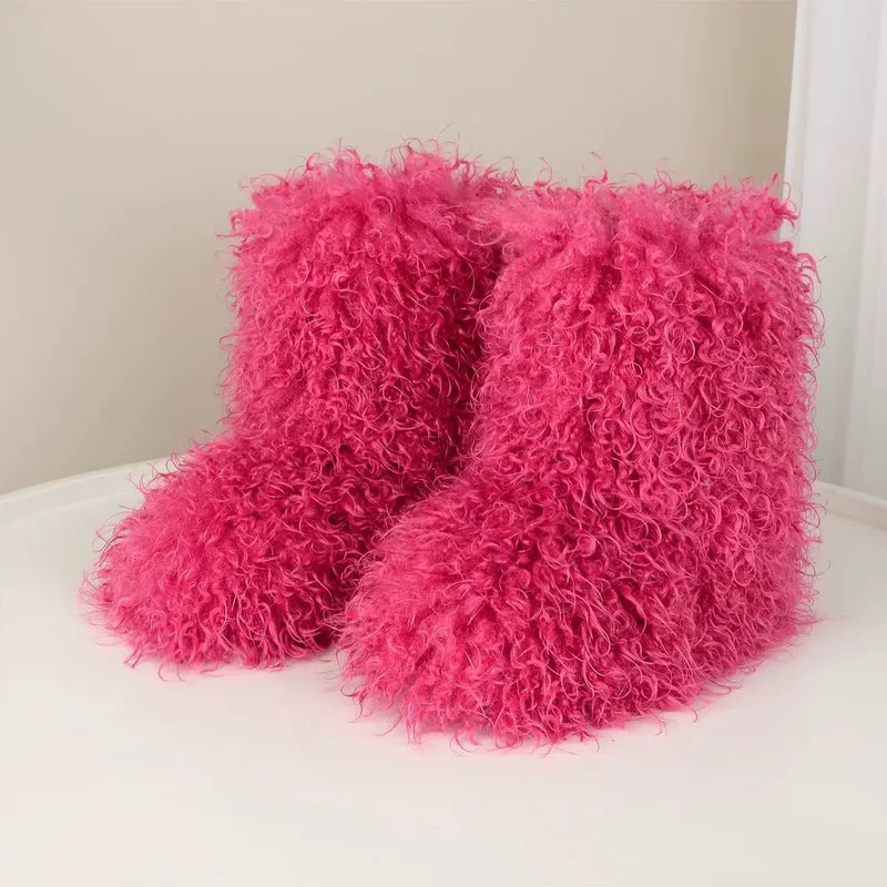 Winter keep warm boots platform, punk style, European style
