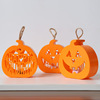 Handheld pumpkin lantern, street lamp, layout, LED colorful props, electronic candle, halloween