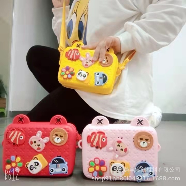 Mochila infantil, mochila de hombro, mochila de dibujos animados para bebés en jardín de infantes, regalo DIY del año del buey.