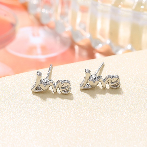 925 silver needle Korean sweet temperament ins earrings women's exquisite small earrings personalized earrings cute earrings jewelry