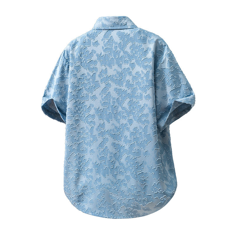Camicia da spiaggia vintage a maniche corte da uomo stile retrò_voghion.com