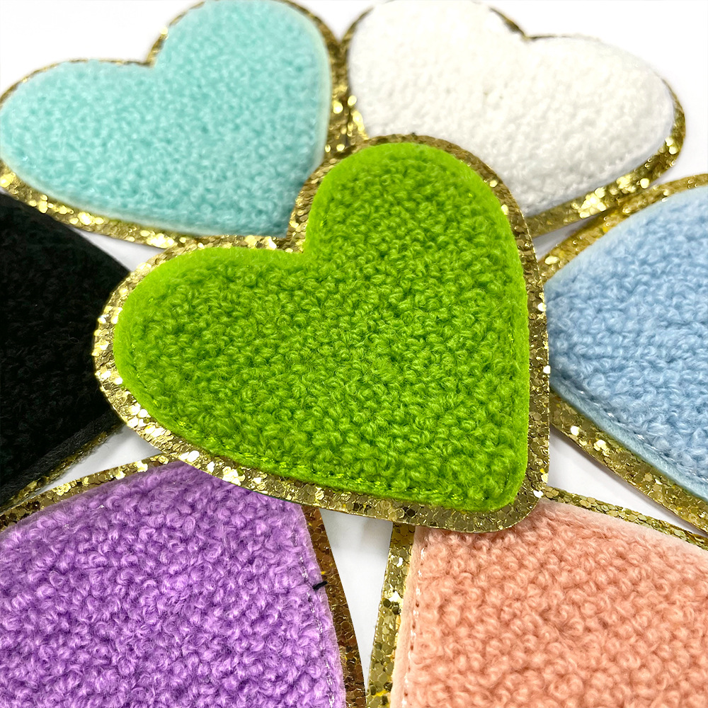8g Weight Clothing Sticker Patches Classification 1 Piece, 1 Set Quantity Polyester Material Heart Shape, Smile Face, Bow Knot Pattern Cute, Simple Style Style 1 Piece 1 Set Cute Simple Style Heart Shape Smile Face Bow Knot Polyester Clothing Sticker Patches 4
