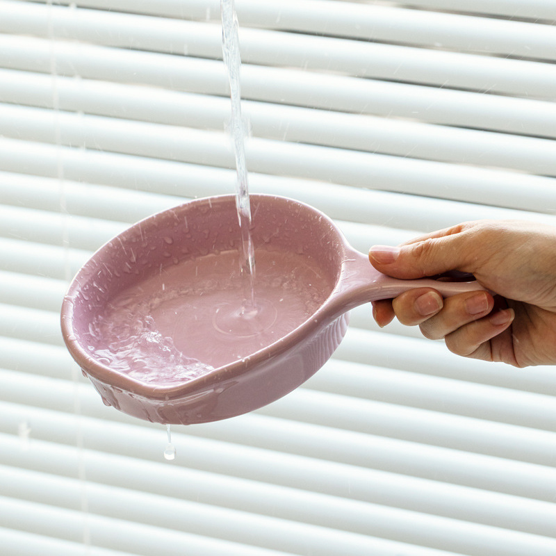 Cerámica nórdica simple con mango para hornear platos de desayuno platos caseros snack platos de ensalada