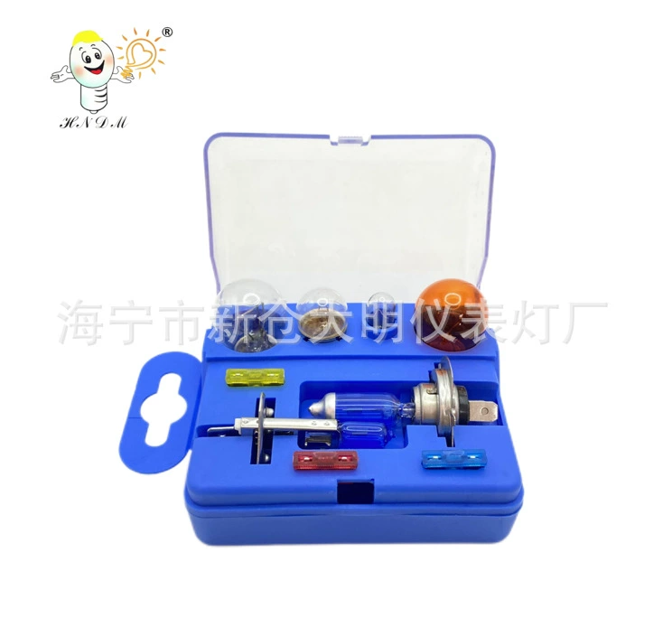 Автомобильная лампа H1 и H7 комбинация 9 шт. Костюм супер белый свет аварийная упаковка указатель поворота Стоп-сигнал предохранитель