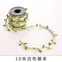 系花环装饰材料叶子米包麻绳新年绳子藤条管子编织森林10手工diy