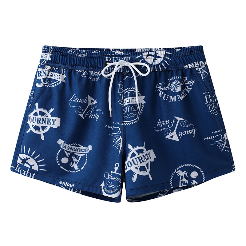 Pantalones de playa para hombres, pantalones grandes, secado rápido, pareja de vacaciones en la playa, pantalones cortos largos de mujer, pantalones de baño de spa.