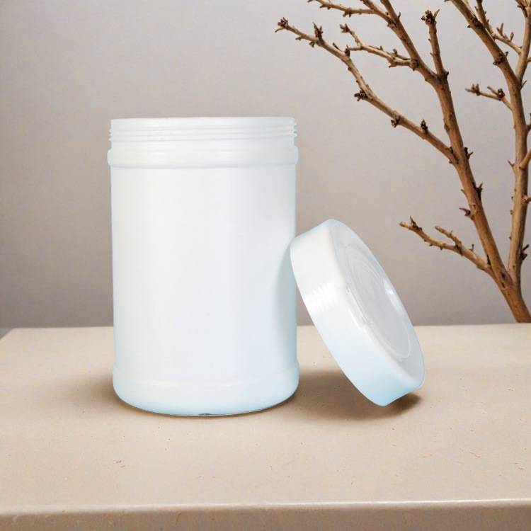厂家批发 消毒湿巾桶塑料洗脸巾罐 婴儿用密封性强白色圆形开盖瓶