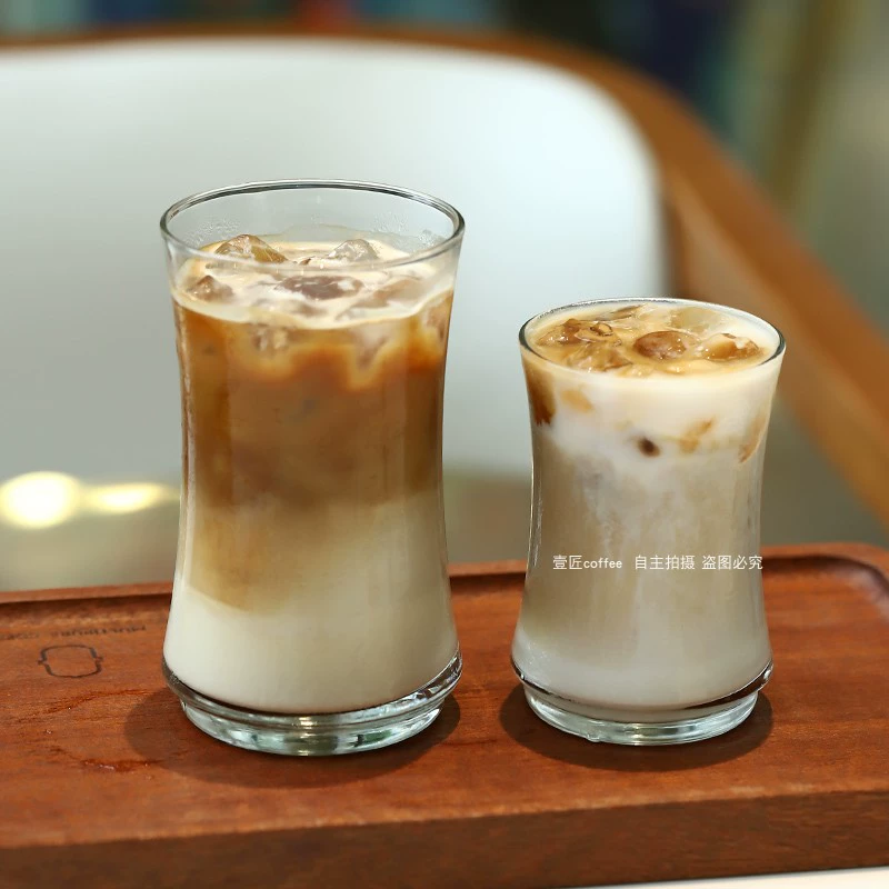 Американский стеклянный кофе Mocha замороженный латте кофе чашка ins