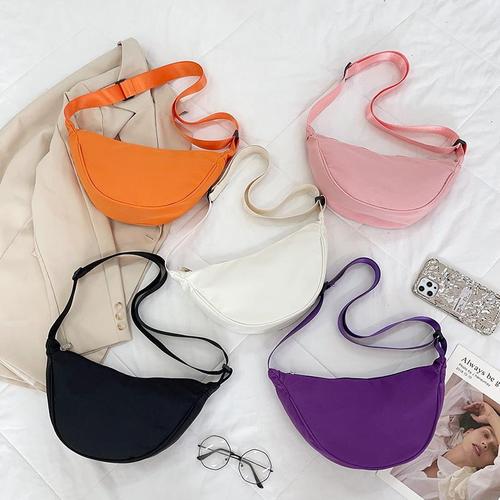 Korean-style women's casual versatile underarm bag commutation crossbody bag plain color dumpling bag new quality shoulder bag