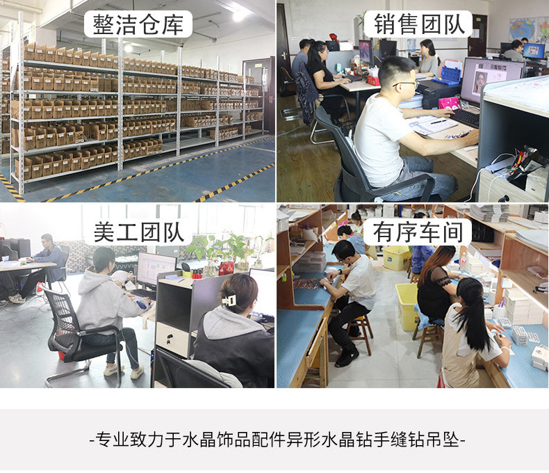 Factory wholesale rectangular glass single hanging diy jewelry accessories, clothing accessories, rectangular right-angle glass pendants detail image 8