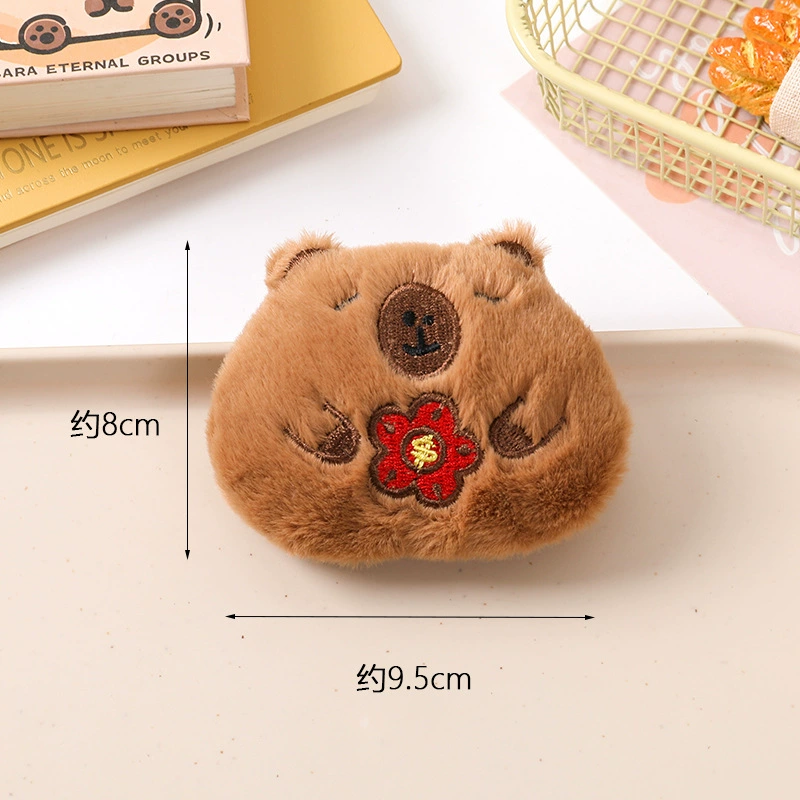 Cartoon plush brooch, doll, keychain, cute accessory, pendant