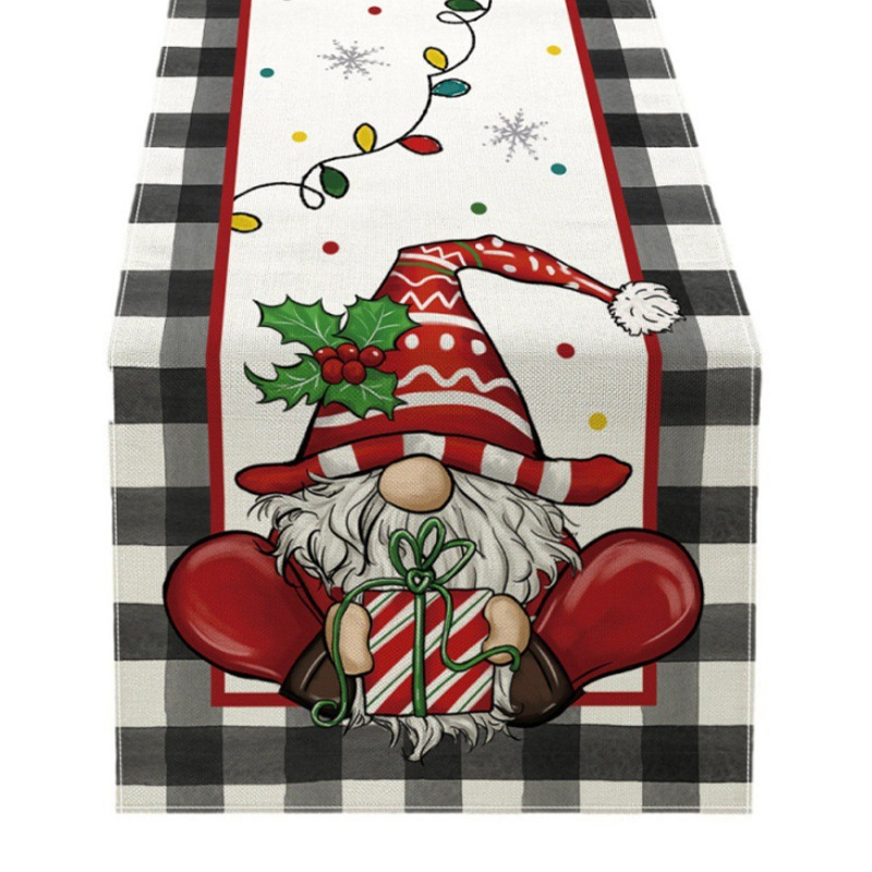 temujit クロスボーダー Amazon 新しいクリスマステーブルフラグ冬クリスマスプリントテーブルマットカスタマイズ可能|undefined