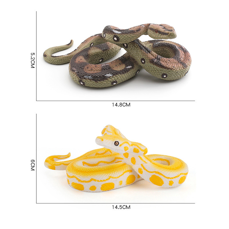 Simulación animal salvaje flotando Boa juguete salvaje pitón modelo anfibio reptil truco juguete