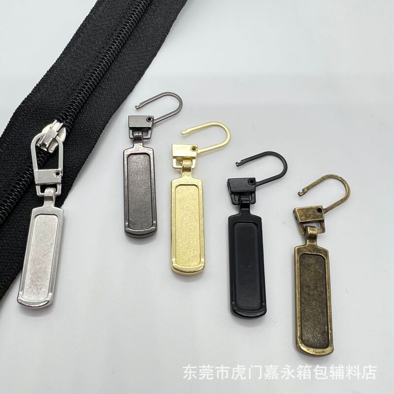 Removable Replaceable Zipper Head Tool-Free Zipper Head Bag Bag Boots Metal Zipper Pendant Pull