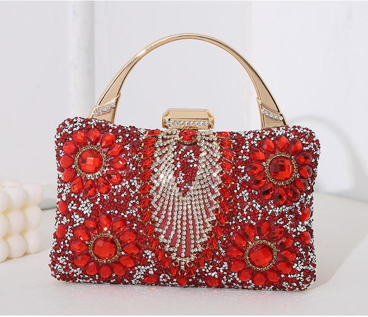 Flower Pattern All Seasons Season Women's Gender Pu Leather Flower Evening Bags