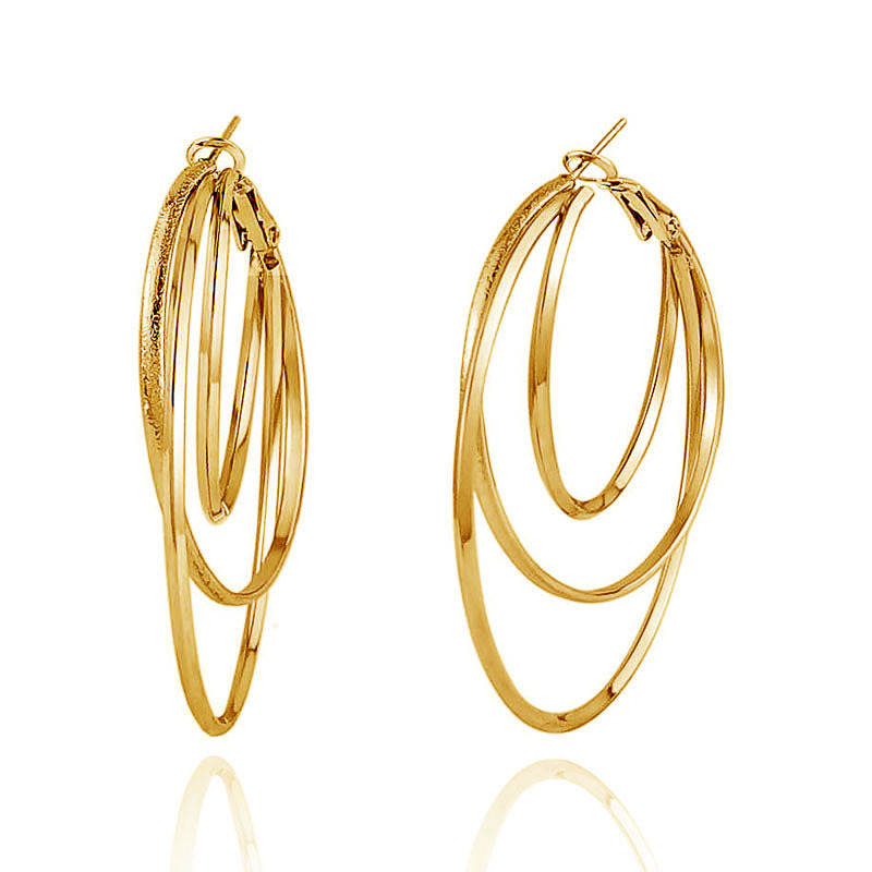 1 Pair Fashion Geometric Alloy Women's Hoop Earrings display picture 2